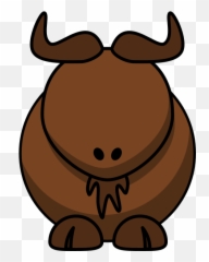 Water Buffalo Clipart - Cartoon Gnu Clipart Emoji,Buffalo Emoji