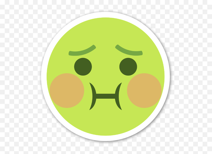 Nauseated Face Sticker - Stickerapp Throwing Up Emoji,Nauseated Face Emoji
