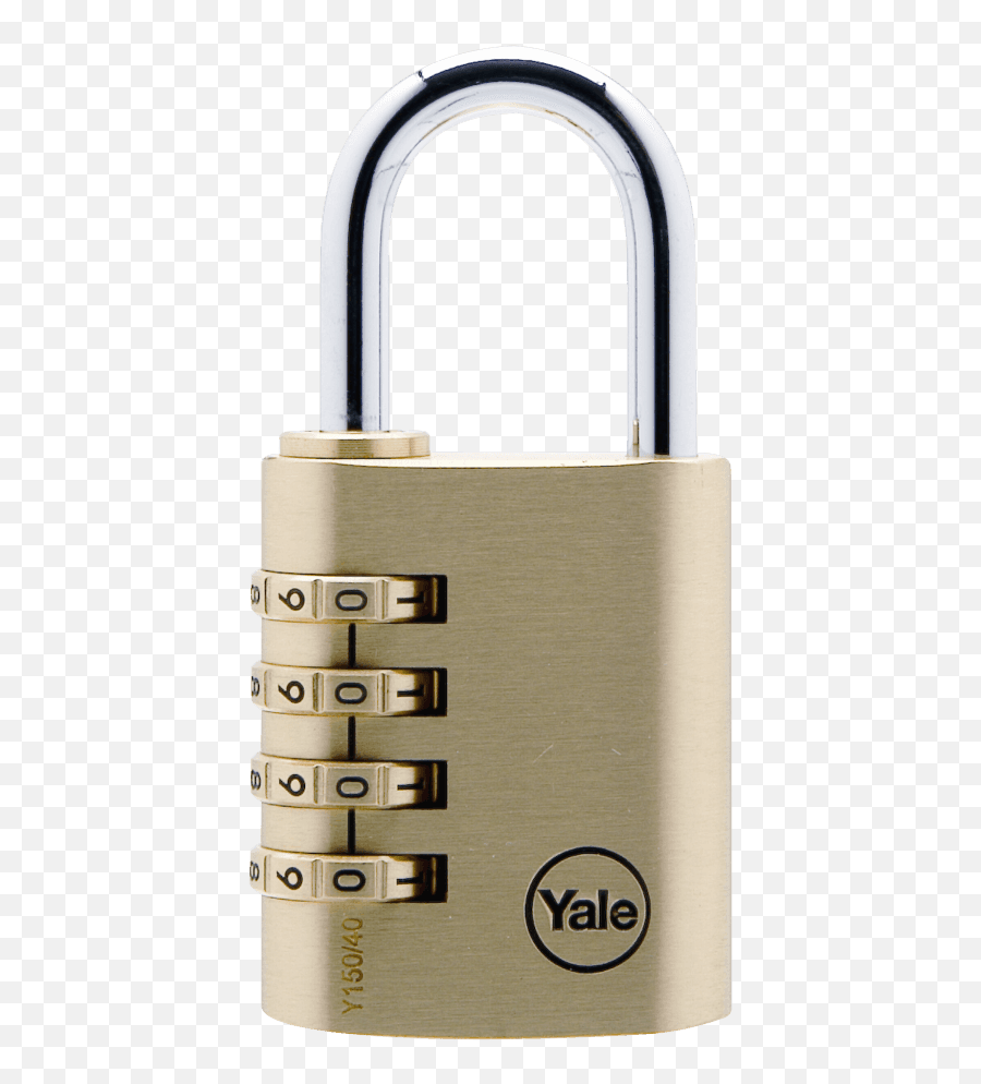 Yale 150 Brass Open Shackle Combination Padlock - Yale Y150 Yale Y150 40 Emoji,Padlock Emoji