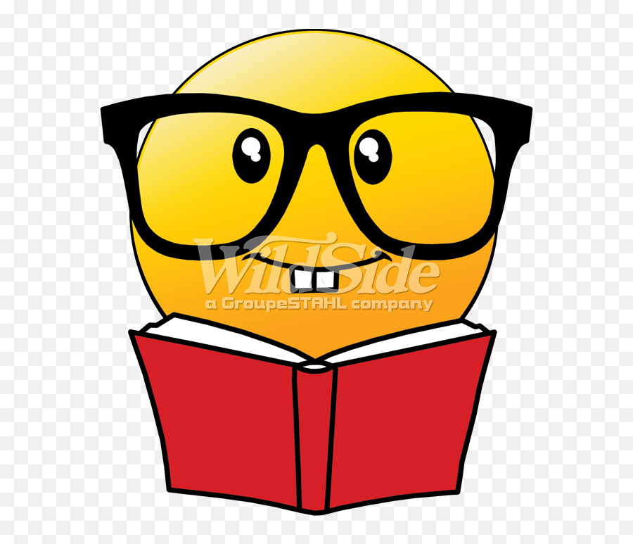 Emoji Reading Book With Glasses - Reading Book Emoji Reading,Emoji With Glasses