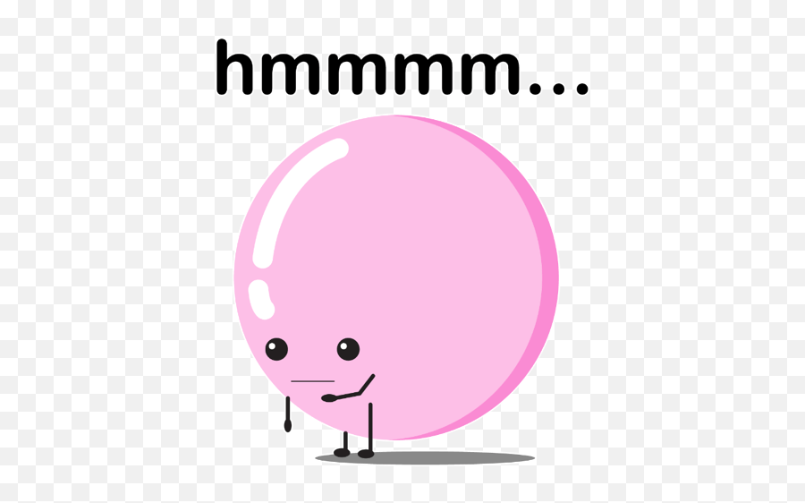 Pu0027sang Bubblegum - Dot Emoji,Hmmm Emoji Meme