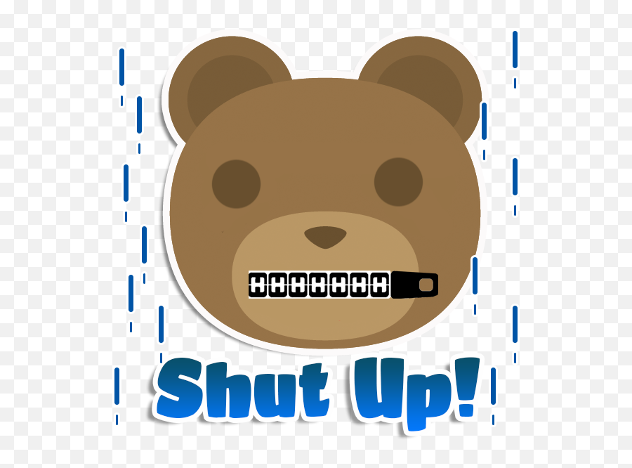 Free Cutest Teddy Rama Sticker Pack Hd Freelancer - Happy Emoji,Shut Up Emoji