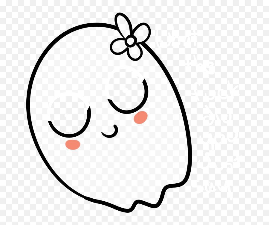 Download Transparent Ghost Kawaii - Cute Ghost Png Transparent Emoji,Ghost Emoji Transparent