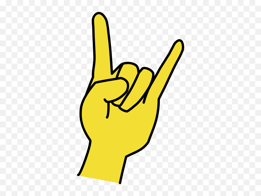 Heavy Metal - Clip Art Emoji,Metal Fingers Emoji