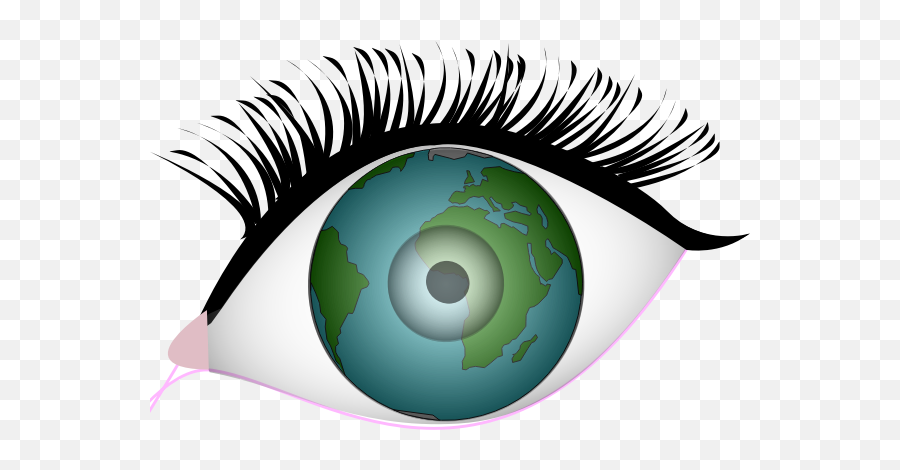 Eyes Of The Earth Vector Clip Art - Earth In Eye Clipart Emoji,Emoji Heaven On Earth