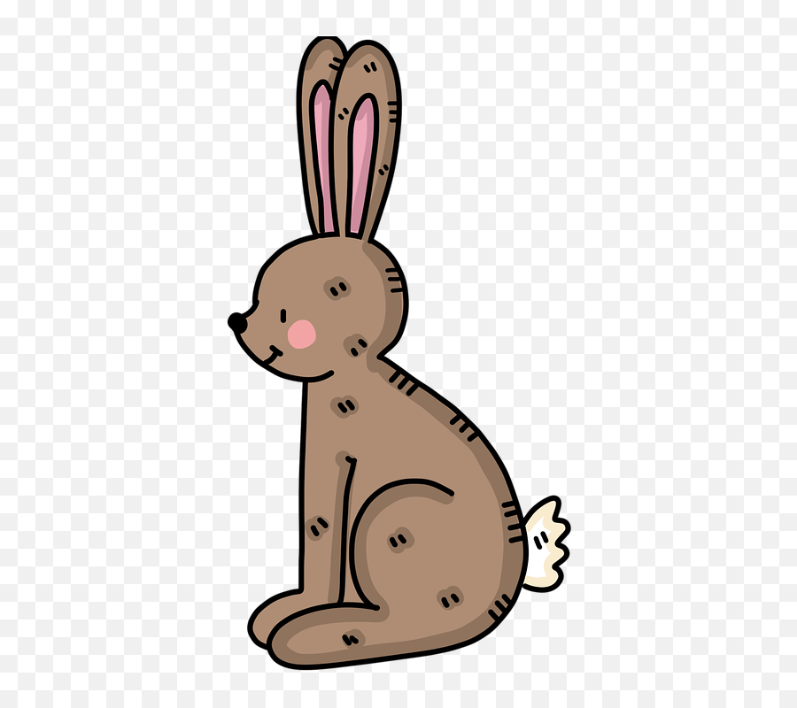 Rabbit Hare Easter Brown - Cartoon Emoji,Bunny Ears Emoji