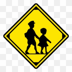 Children Crossing Emoji For Facebook - School Sign Japan