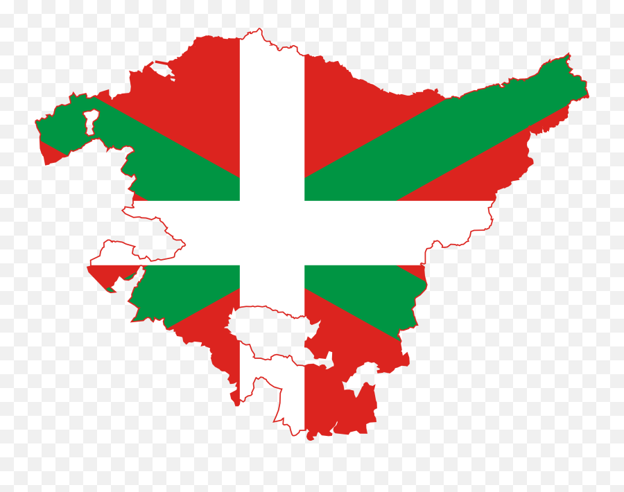 Flag Map Of Basque Community - Basque Country Flag Map Emoji,Emoji Flags List