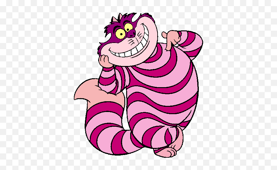 Cheshire Cat Clipart - Alice In Wonderland Characters Cheshire Cat Emoji,Cheshire Cat Emoji