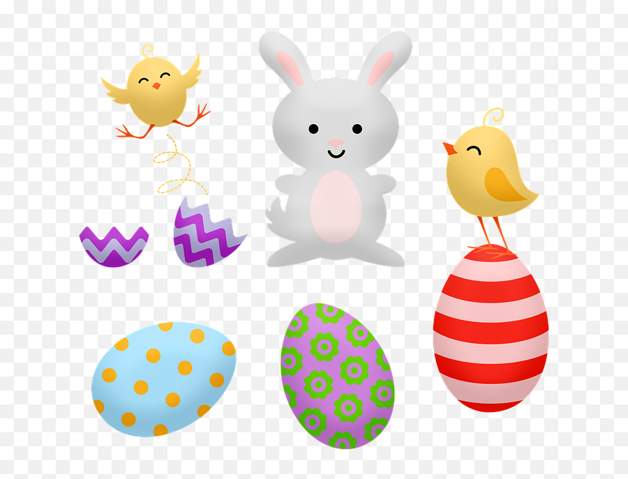 Easter Bunny Chicks - Cartoon Emoji,Easter Basket Emoji