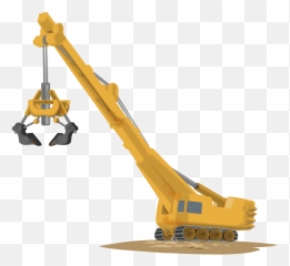 Vector Drawing Of Construction Crane - Clipart Emoji
