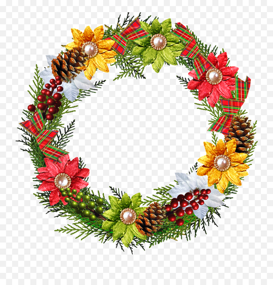 Christmas Wreath Christmas Decoration Emoji,Christmas Wreath Emoji