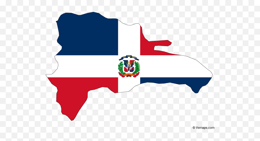 Flag Map Of Dominican Republic - Dominican Republic Continent Flag Emoji,Dominican Flag Emoji Iphone