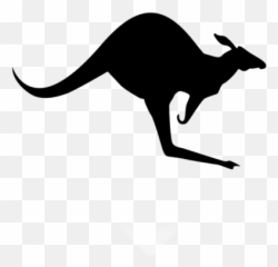 Drawing Kangaroos Black And White Transparent Png Clipart - Black Kangaroo Clipart Emoji,Kangaroo Emoji