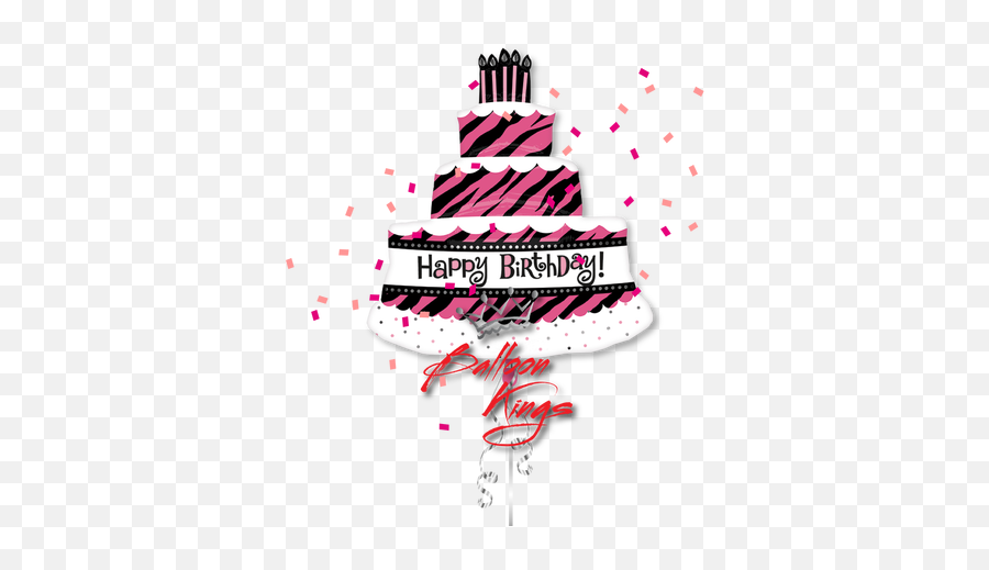 Happy Birthday Zebra Cake - Happy Birthday Animal Print Emoji,Birthday Cake Emoji Art