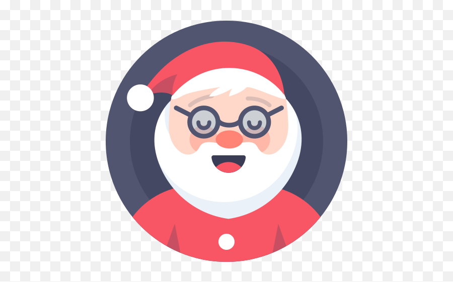 Christmas Clous Santa Free Icon Of - Santa Icon Png Emoji,Xmas Emoticons