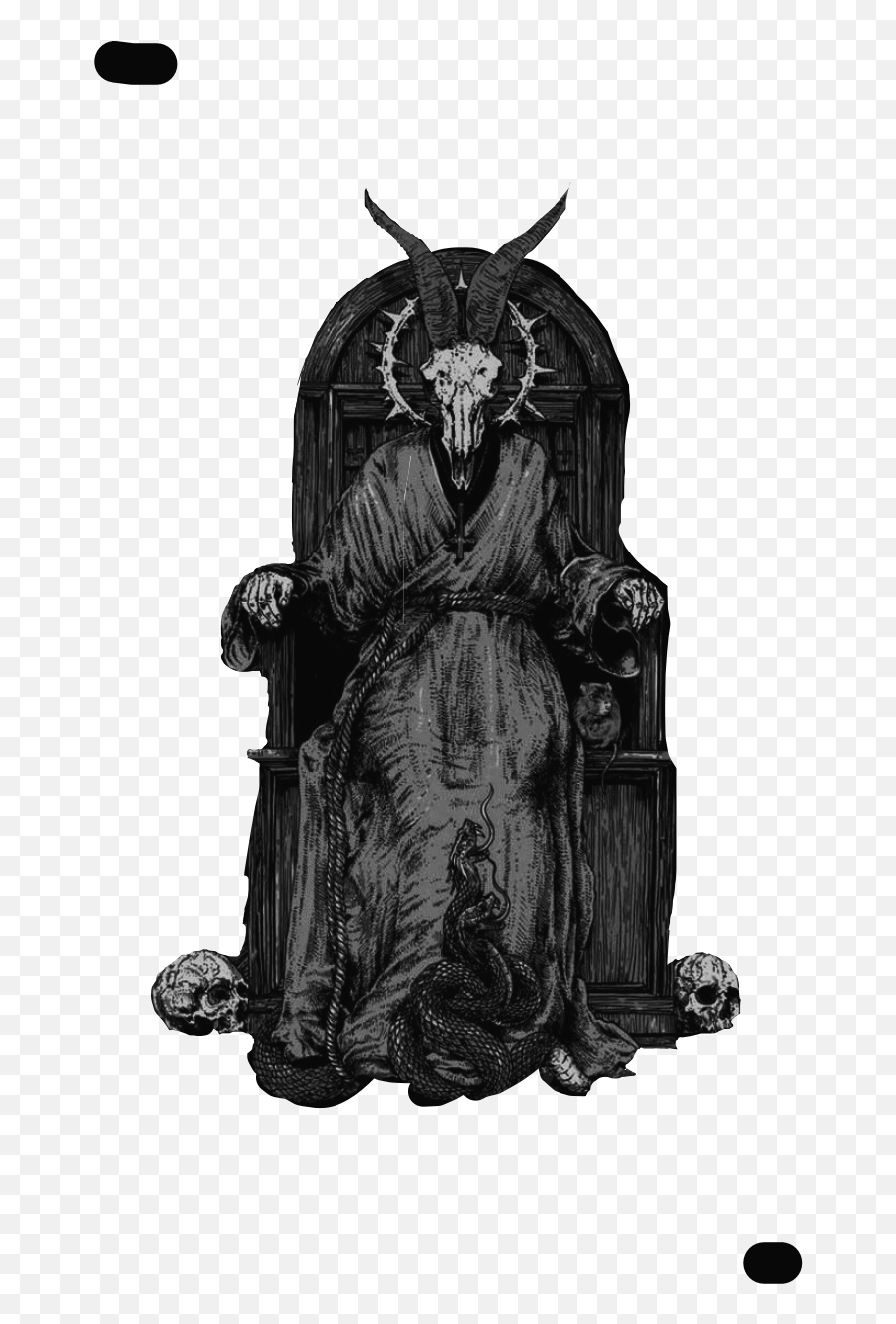 Baphomet Evil Hailsatan Art Religious - Illustration Emoji,Baphomet Emoji