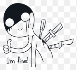 Free Depression Sad Vectors - I M Fine Emoji