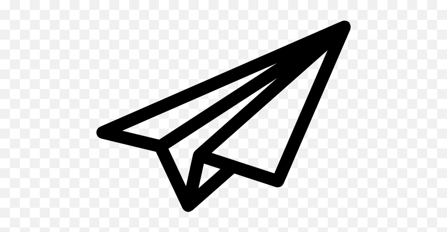 Paper Airplane Emoji Free Paper Airplane Emoji - Paper Plane Outline Png,Plane Emoji