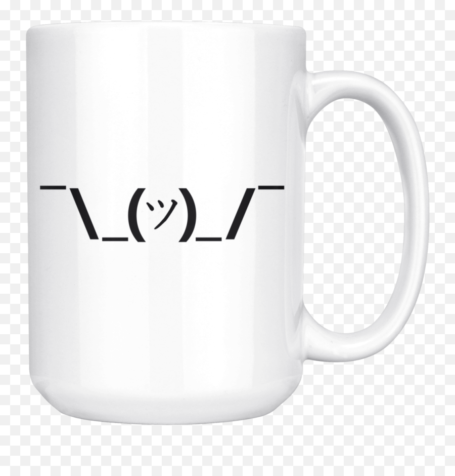 Classic Shrug Emoji Mug - Coffee Cup,Shrug Smile Emoji