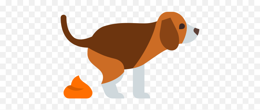 Dog Pooping Icon - Harrier Emoji,Pooping Emoji