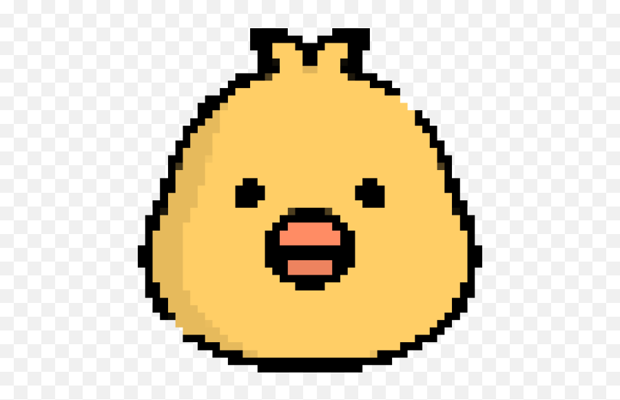 Chicken - Printable Pixel Art Smile Pixel Art Emoji,Chicken Emoticon