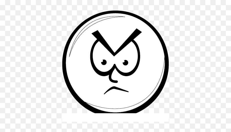 Mean Face Clipart Clipart - Clip Art Emoji,Emoji Frustrated Face