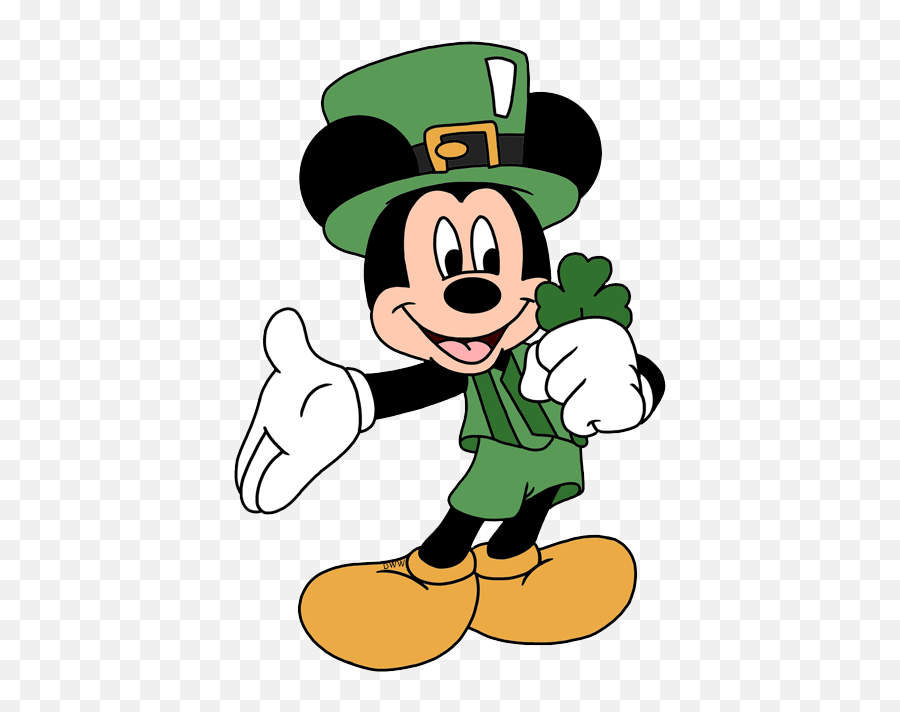 Mickey Clipart St Patricku0027s Day Mickey St Patricku0027s Day - Mickey Mouse St Day Emoji,St Patrick's Day Emoji