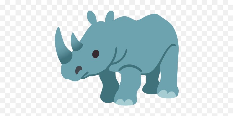 Rhinoceros Emoji - Rhino Emoji,Longhorn Emoji