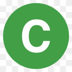 Eo Circle Green White Letter - In A Emoji
