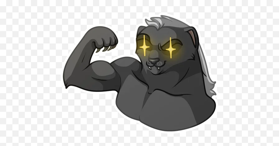 Telegram Sticker 3 From Collection - Supernatural Creature Emoji,Honey Badger Emoji