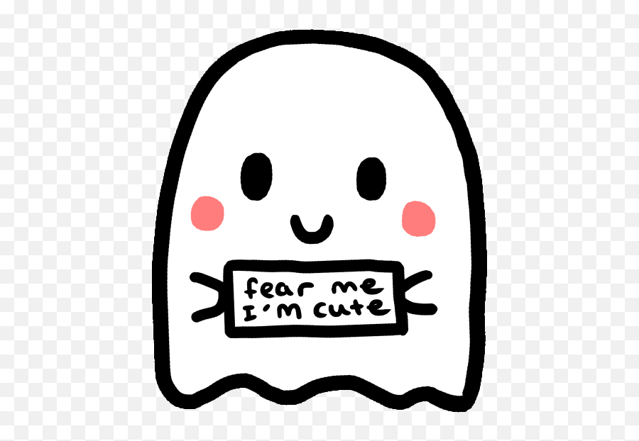 Fear Fearme Cute Ghost Emoji - Cute Ghost Easy Drawing,Ghost Emoji