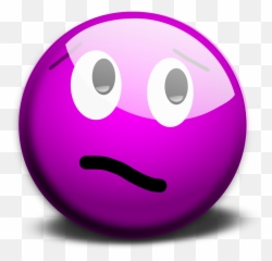 Smiley Emoticon Smilies Emotion Purple - Violet Sad Emoji