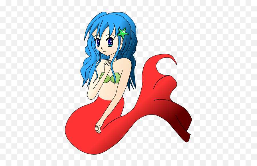 Vector Clip Art Of Mermaid - Clip Art Mermaid Transparent Background Emoji,Little Mermaid Emoji