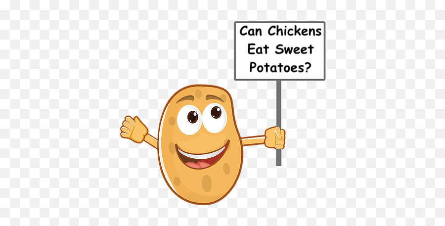 Can Chickens Eat Sweet Potatoes - Anthropomorphic Potato Clipart Emoji,Chicken Emoticon