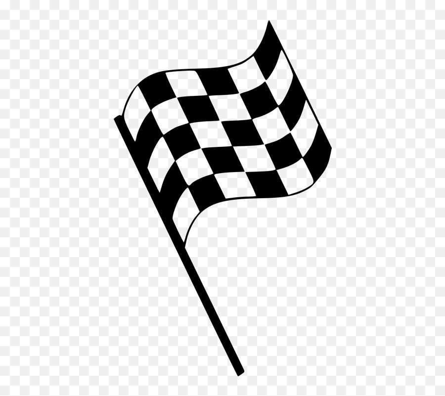 Checkered Flag Start Stop - Finish Line Flag Clipart Emoji,Flag And Rocket Emoji