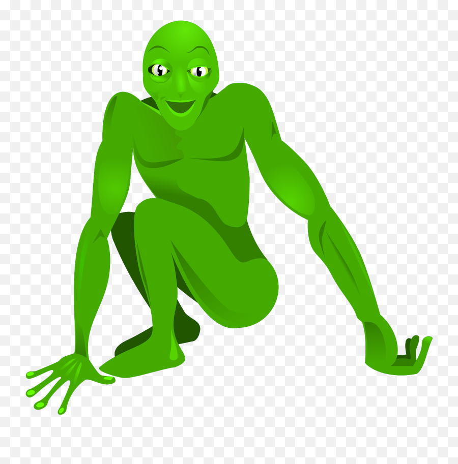 Mutant Martian Alien Monster Cosmic - Humanoid Alien Futuristic Building Cartoon Emoji,Zombie Emoticon