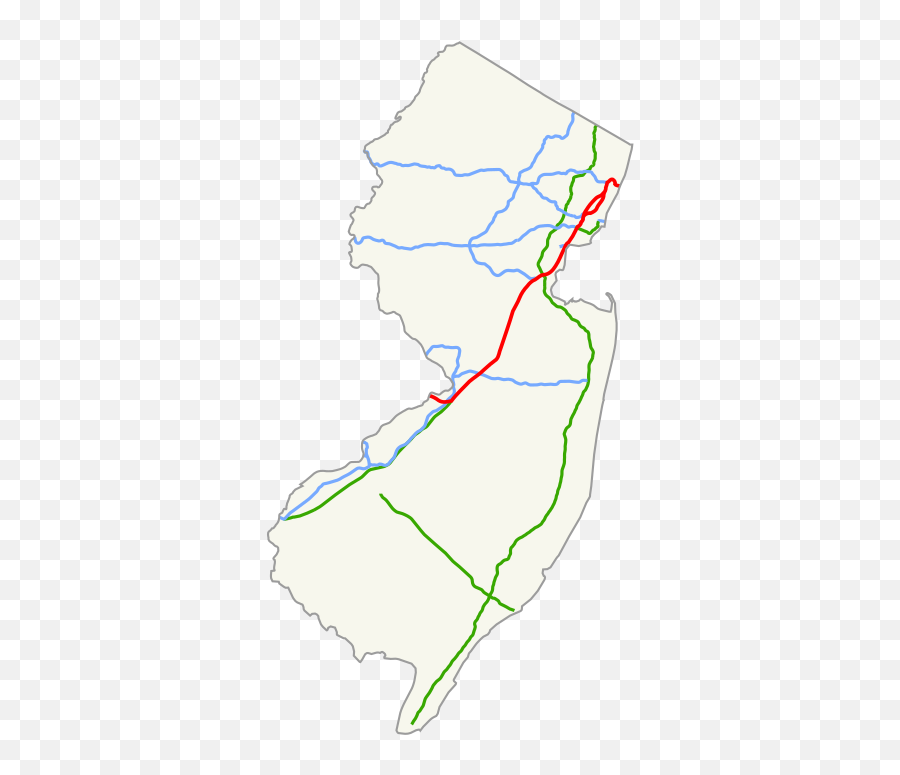 Interstate 95 In New Jersey Map - Diagram Emoji,New Jersey Emoji