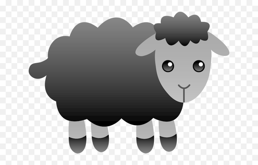 Lamb Clipart Scared Lamb Scared - Clip Art Baa Baa Black Sheep Emoji,Black Sheep Emoji