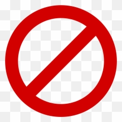 Red Circle With Slash Transparent Png - Transparent Background Circle With Cross Emoji,Forbidden Emoji