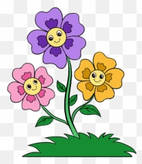 Drawing Toons Flower Transparent Png - Cartoon Emoji