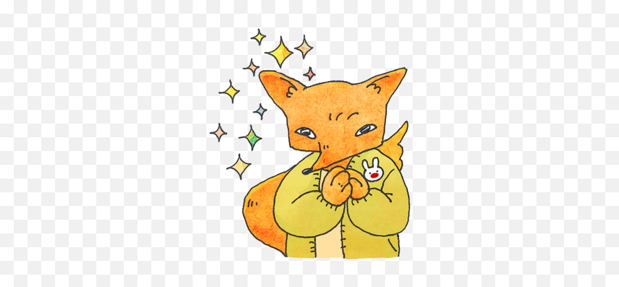Fox Mori Stickers - Cartoon Emoji,Fox Emoticons