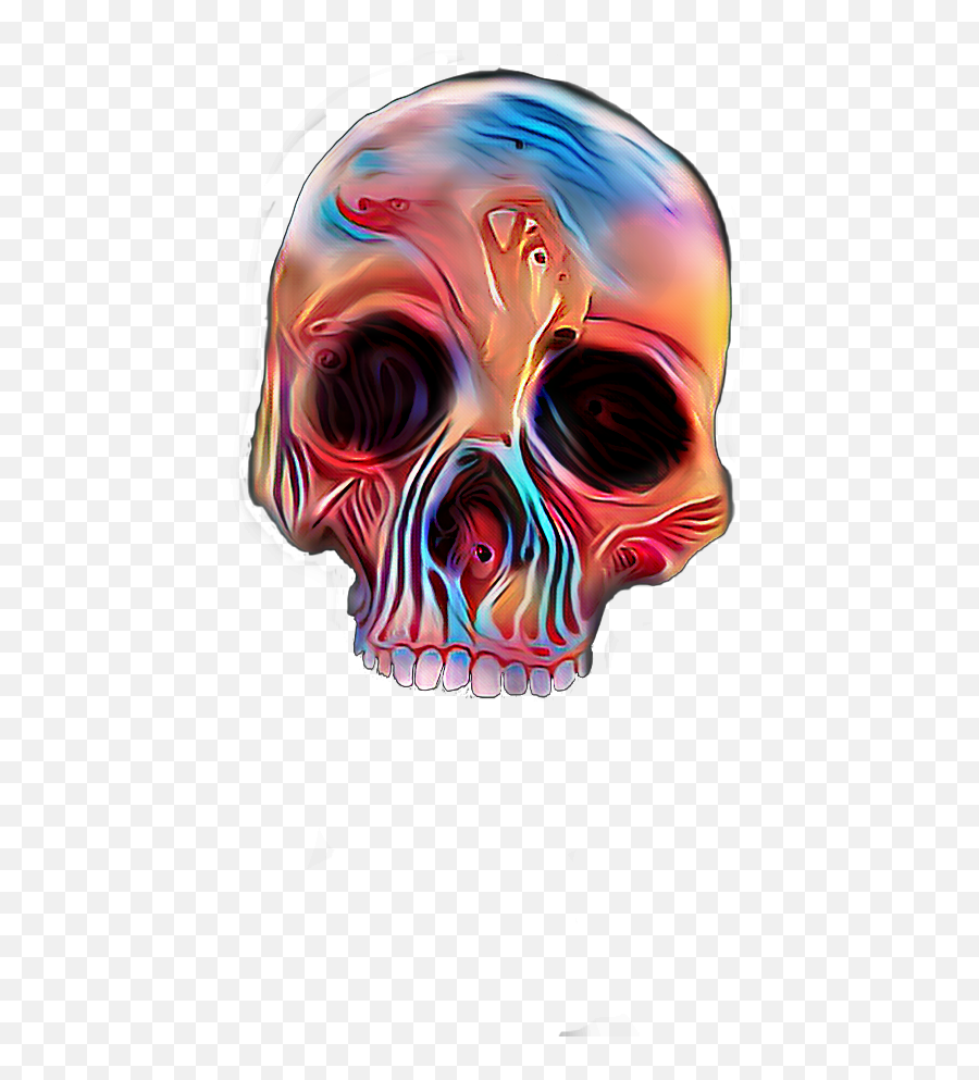 Skull Skullface Eyes Face Freetoedit - Skull Emoji,Skull And Eyes Emoji