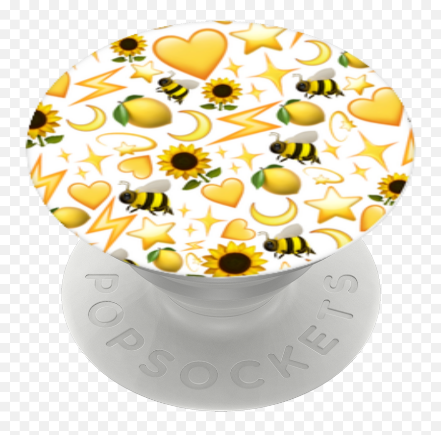 Download Yellow Emoji Popsockets - Cake Full Size Png Yellow Heart Pop Socket,Emoji Cake