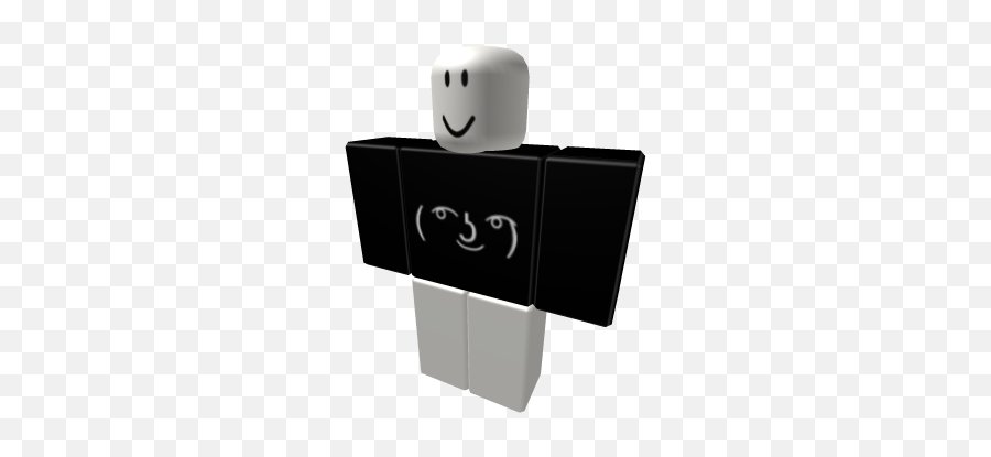 Lenny Face For Roblox - Cool Black Shirt Roblox Emoji,Lenny Face Emoji