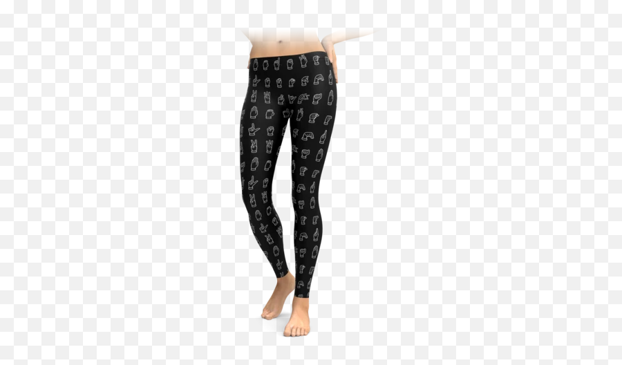 American Sign Language - American Eagle Corgi Leggings Emoji,Asl Emoji