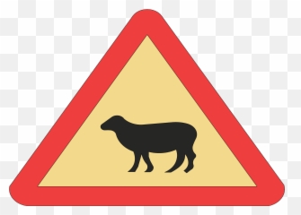 Goat Emoji Png - Iceland Road Sign