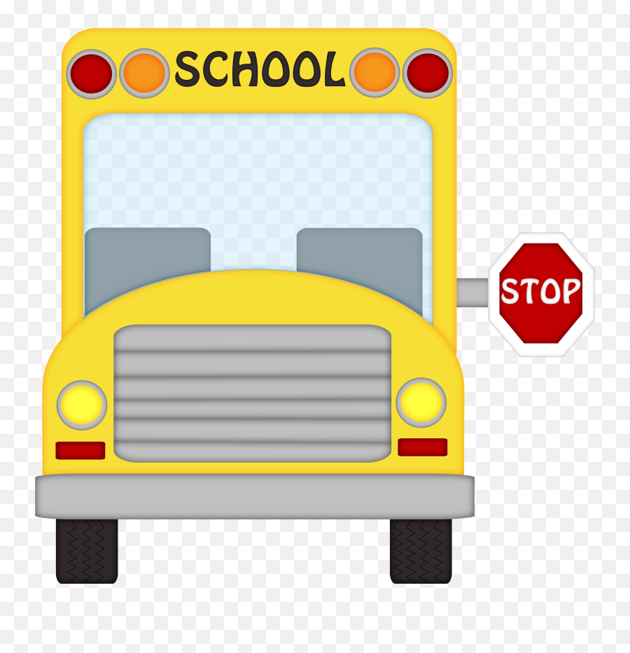 9802 Bus Free Clipart - Front School Bus Clipart Emoji,School Bus Emoji