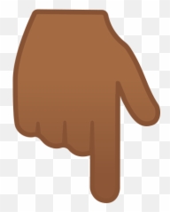 Backhand Index Pointing Down Emoji - Maozinha Apontando Para Baixo
