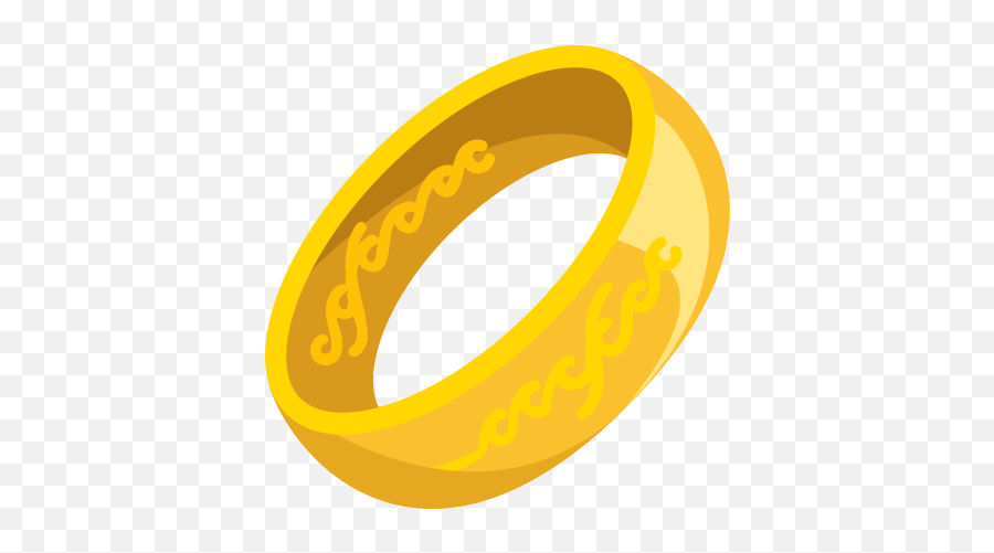 One Ring Icon - Free Download Png And Vector Lord Of The Rings Ring Cartoon Emoji,Ring Emoji Png